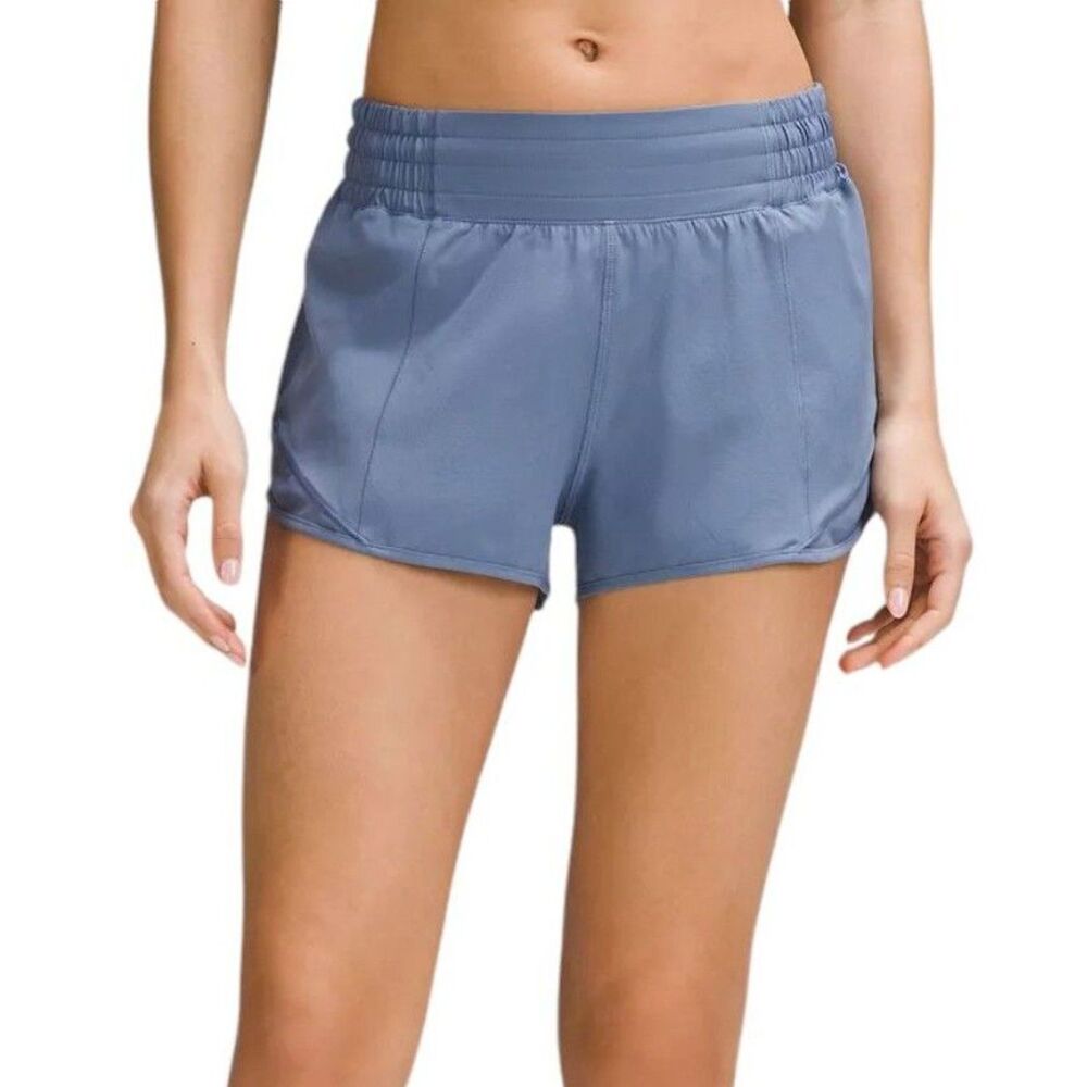 Lululemon Hotty Hot High-Rise Lined Short 2.5" Oasis Blue